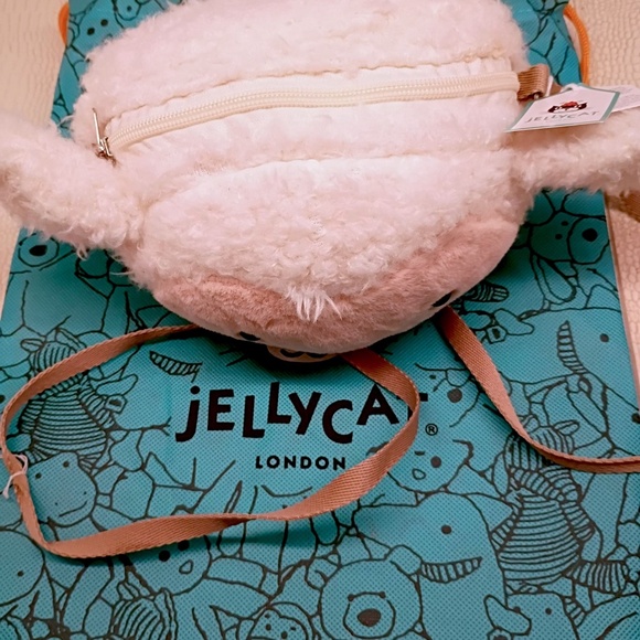 (Sold Out) Jellycat Little Lamb Bag about 7"x7"x2" 40" + Strap Soft & Plush NWT - Picture 14 of 14